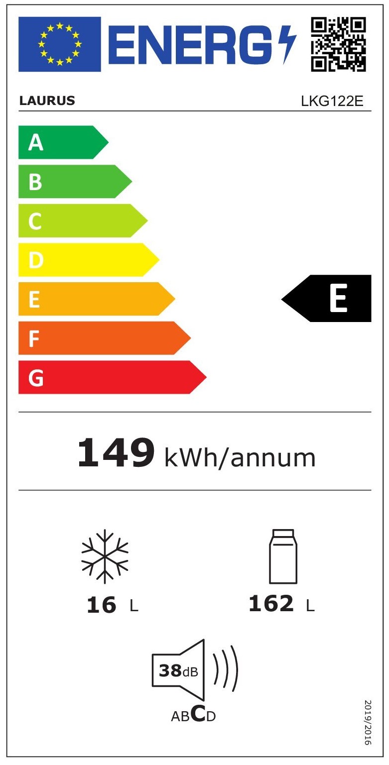 Laurus LKG122E Energielabel